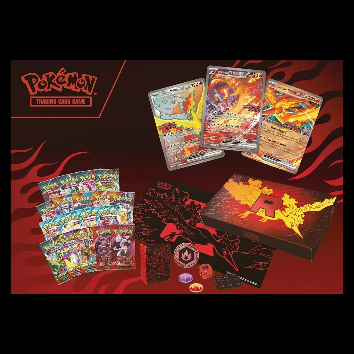 Pokemon TCG Team Rocket's Moltres ex Ultra-Premium Collection - Resim 2