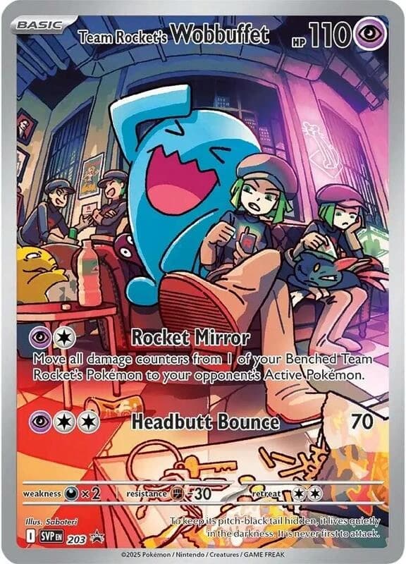 Team Rocket's Wobbuffet - Scarlet & Violet Black Star Promos 203/284