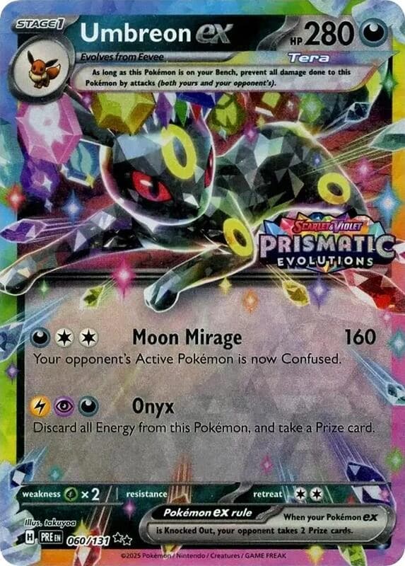 Umbreon ex - 060/131 (Prismatic Evolutions Stamp) - Resim 1