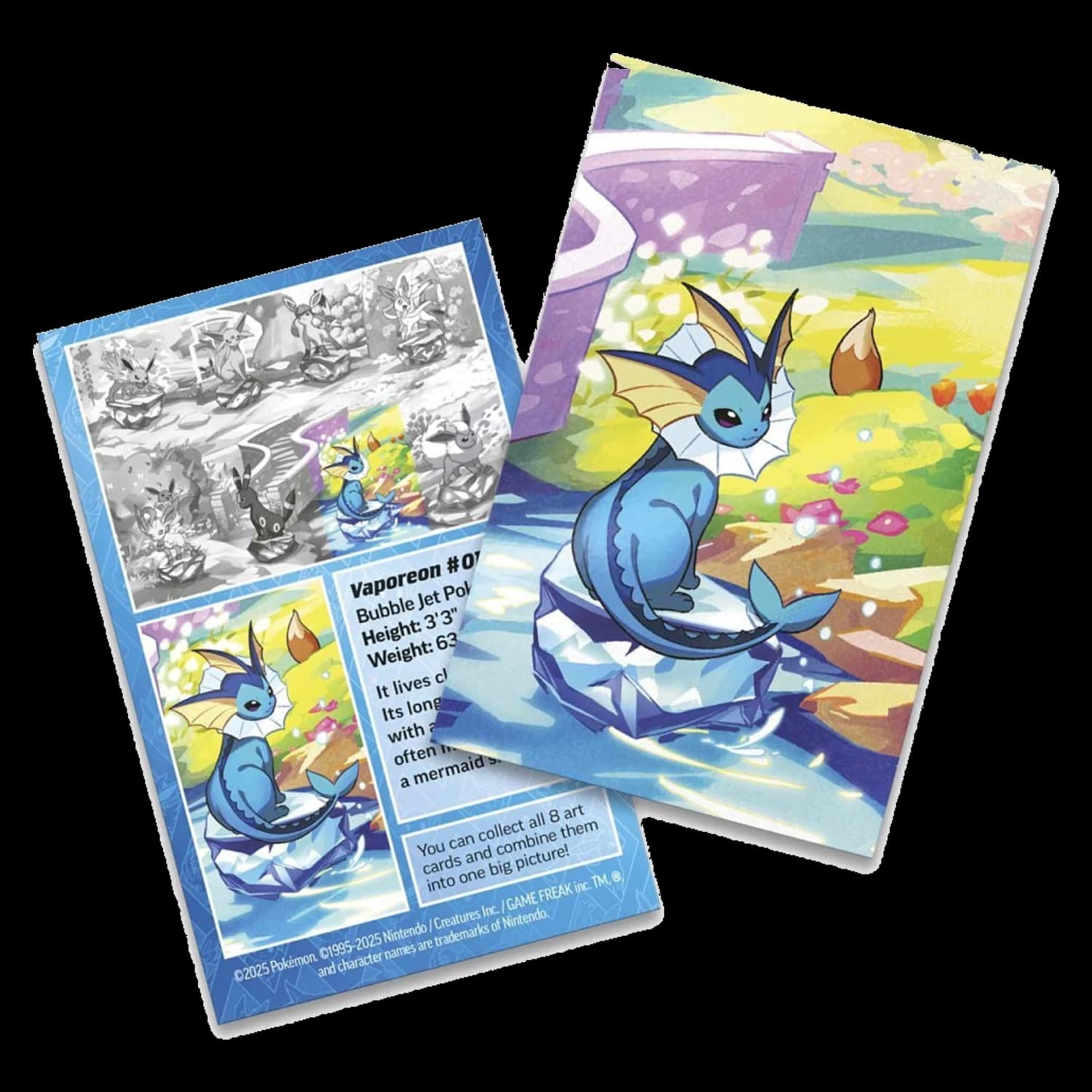 Pokemon TCG Prismatic Evolutions Vaporeon Mini Tin - Resim 3