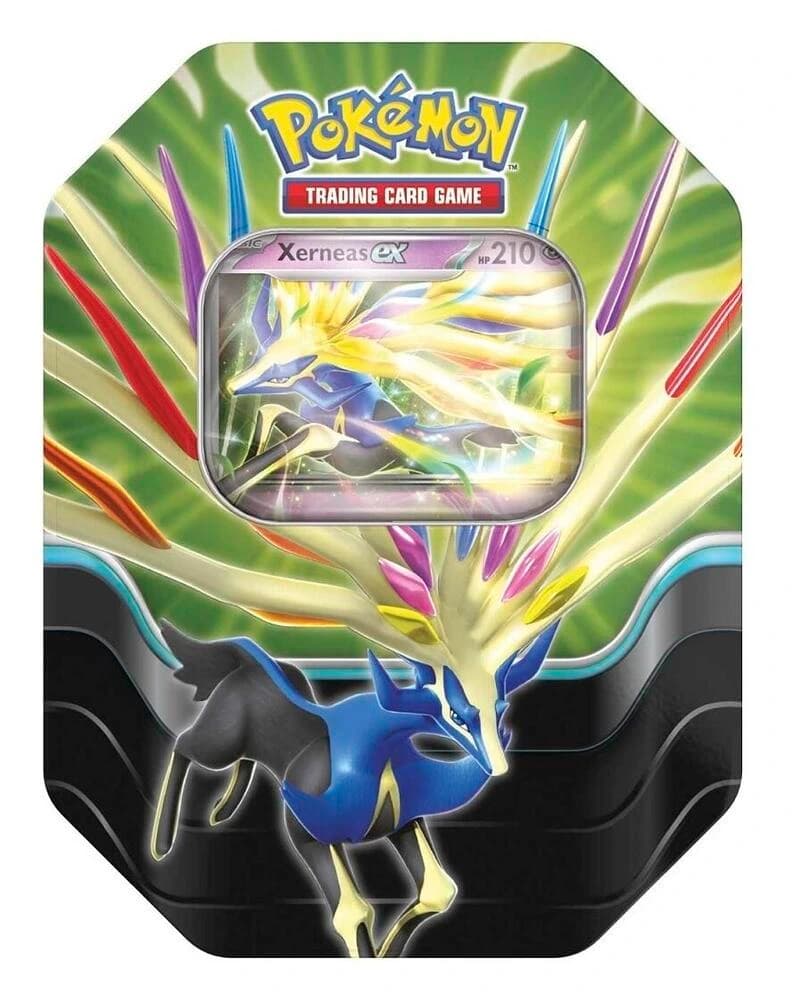 Pokemon TCG Azure Legends Tin - Xerneas ex - Resim 1