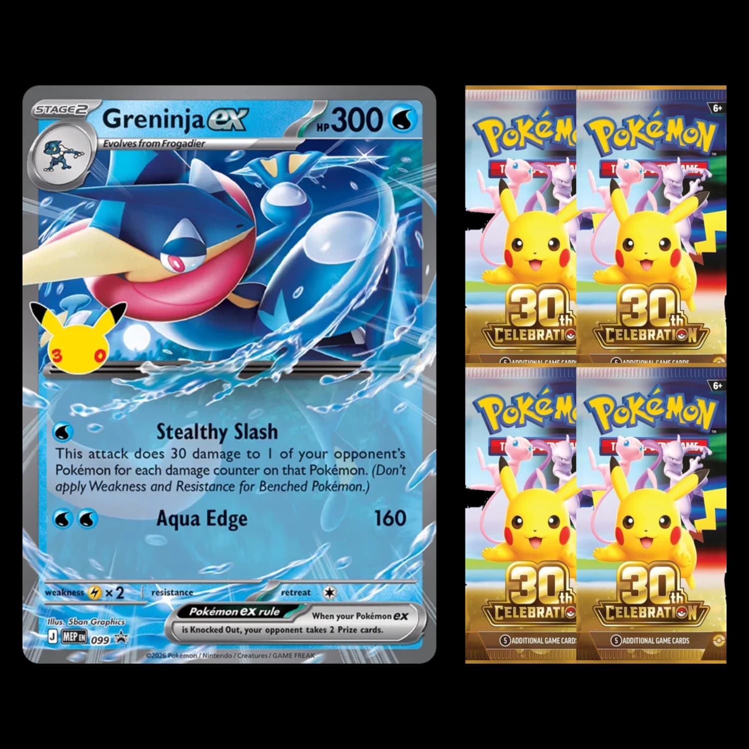 30th Celebration Greninja ex Box - Resim 2
