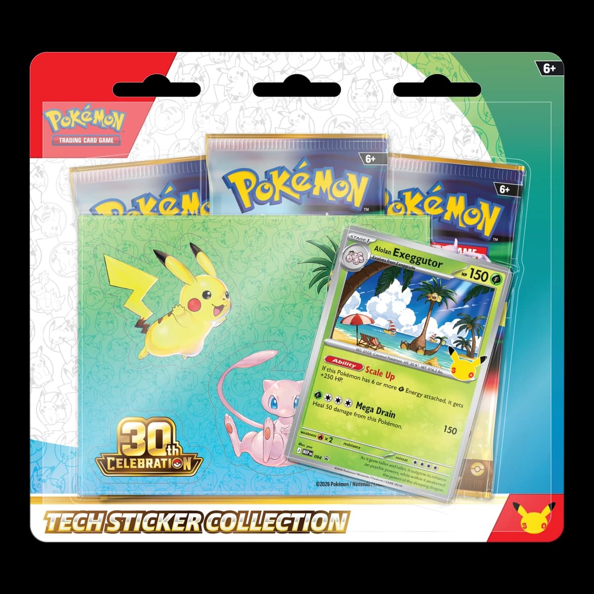 30th Celebration Tech Sticker Collection - Alolan Exeggutor