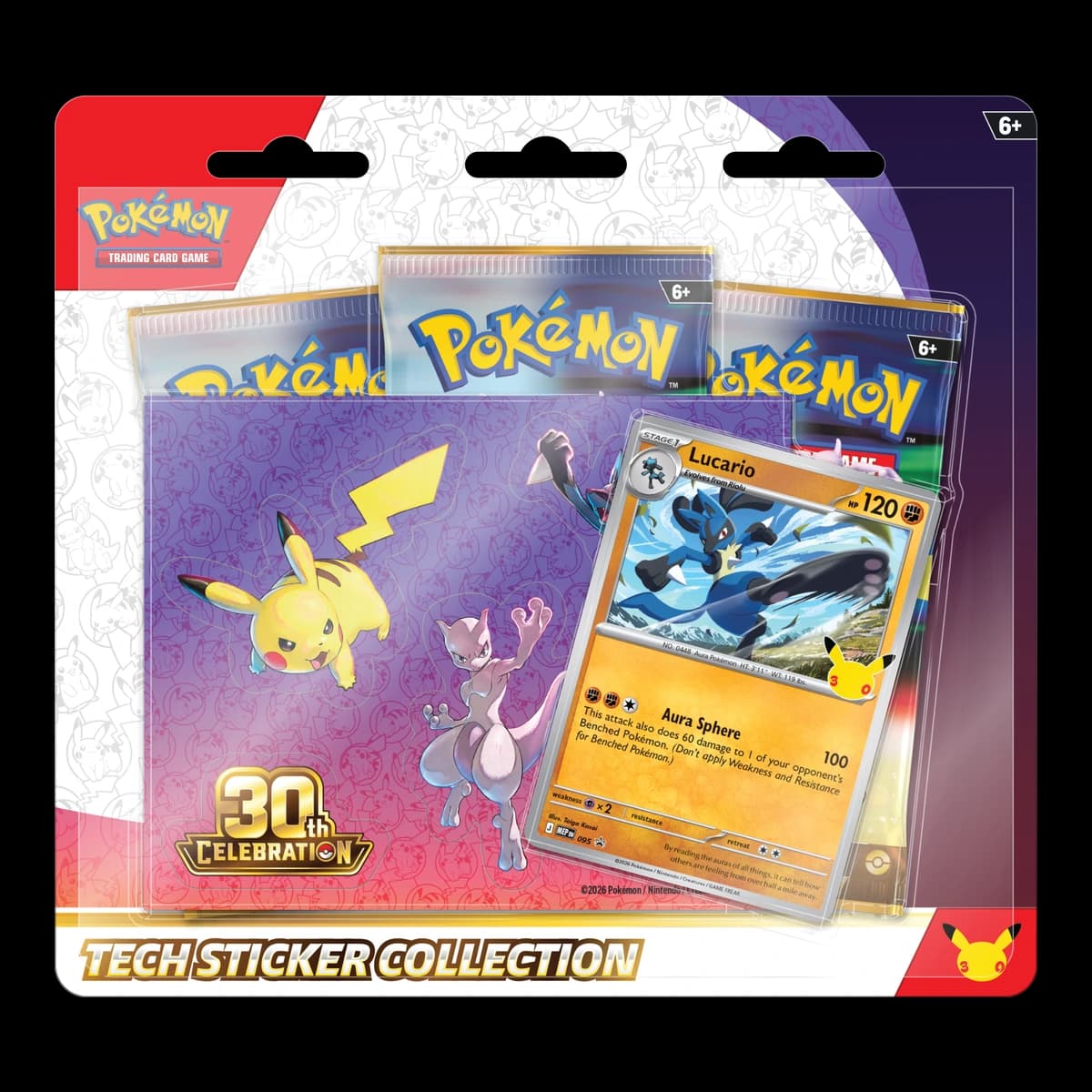 30th Celebration Tech Sticker Collection - Lucario