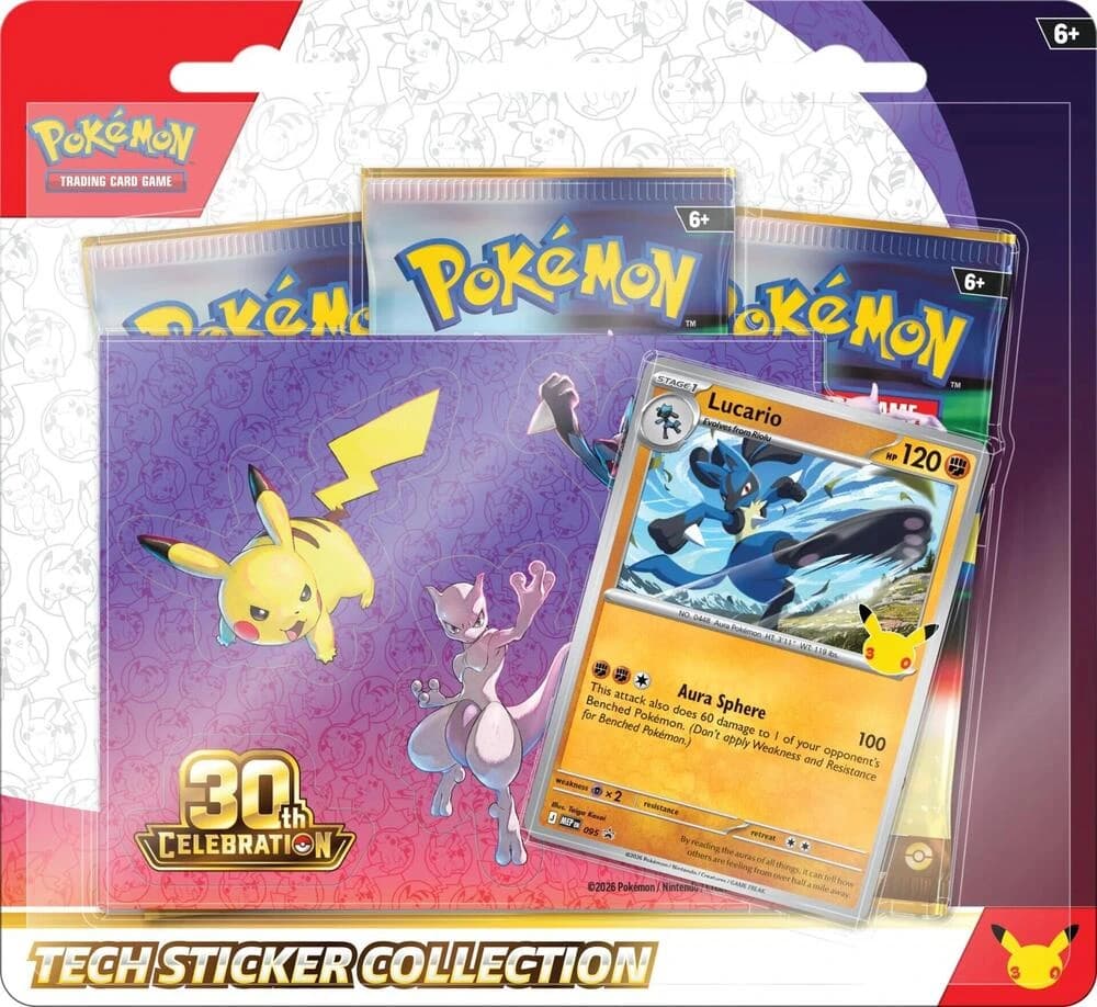 30th Celebration Tech Sticker Collection - Lucario - Resim 1