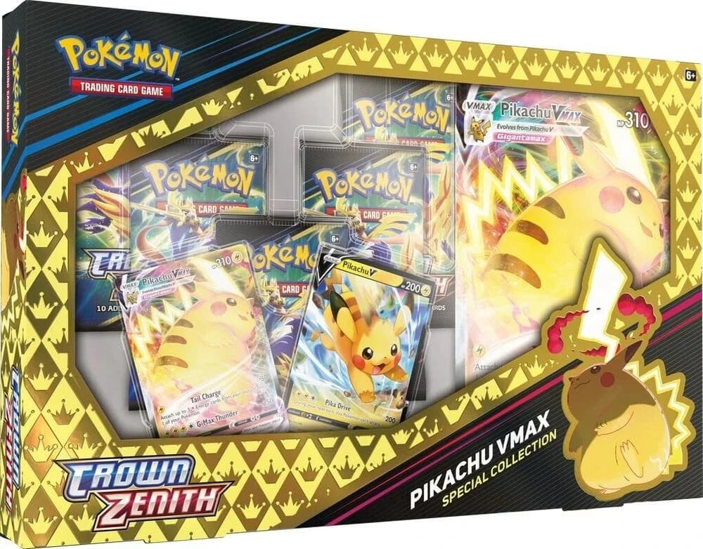 Pokemon TCG Crown Zenith Pikachu VMAX Special Collection - Resim 1