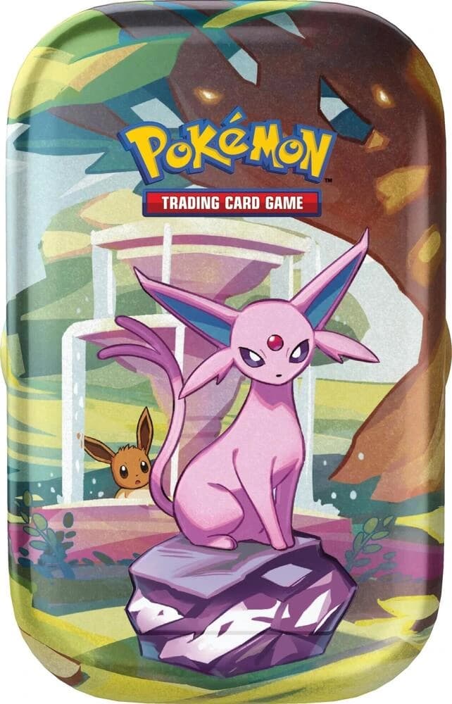Pokemon TCG Prismatic Evolutions Espeon Mini Tin - Resim 1