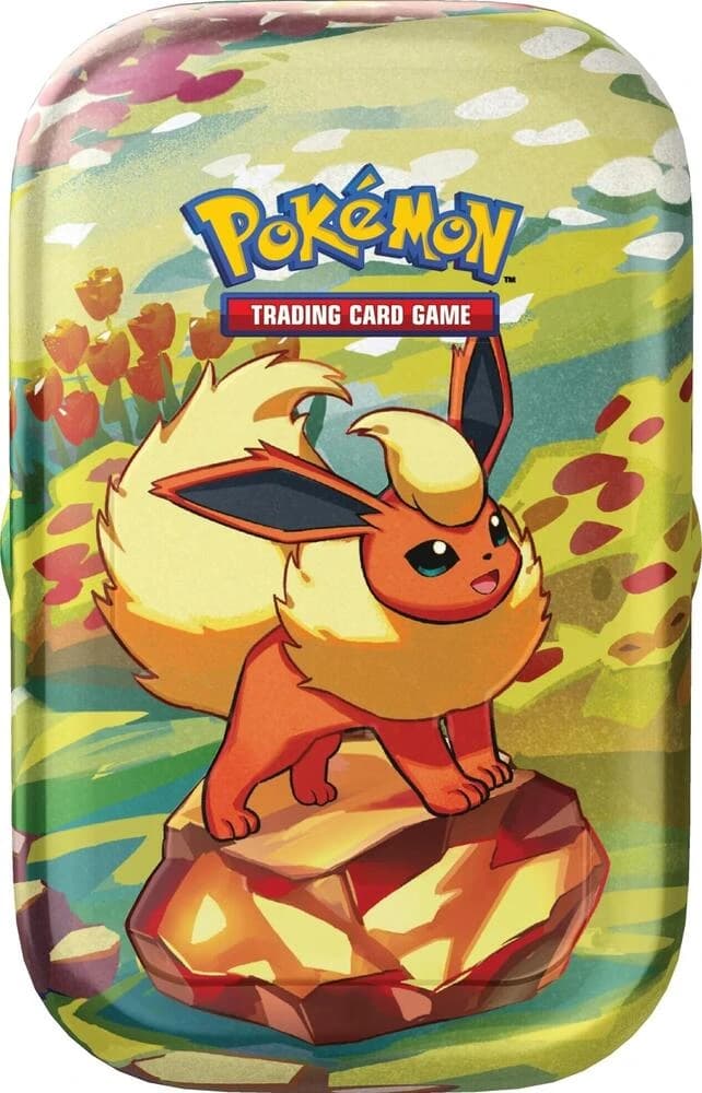 Pokemon TCG Prismatic Evolutions Flareon Mini Tin - Resim 1