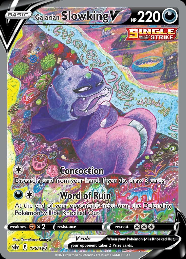 Galarian Slowking V - Chilling Reign 179/198