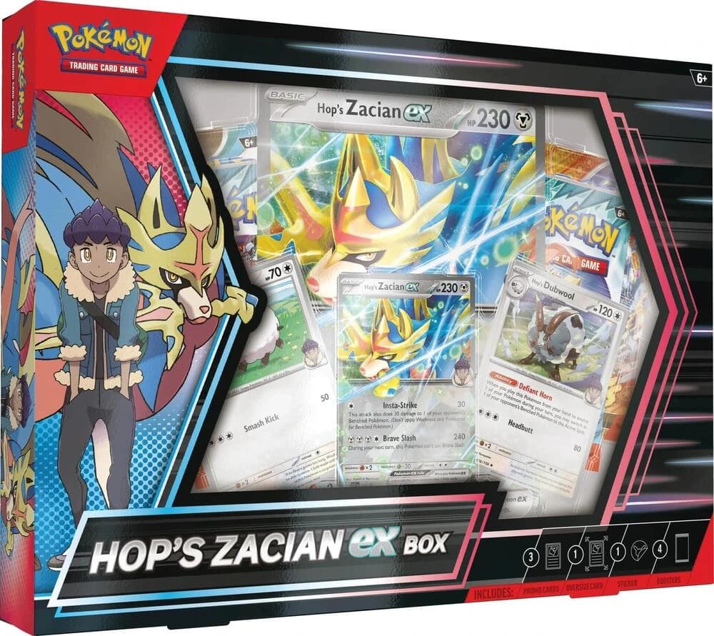 Pokemon TCG Hop's Zacian ex Box - Resim 1