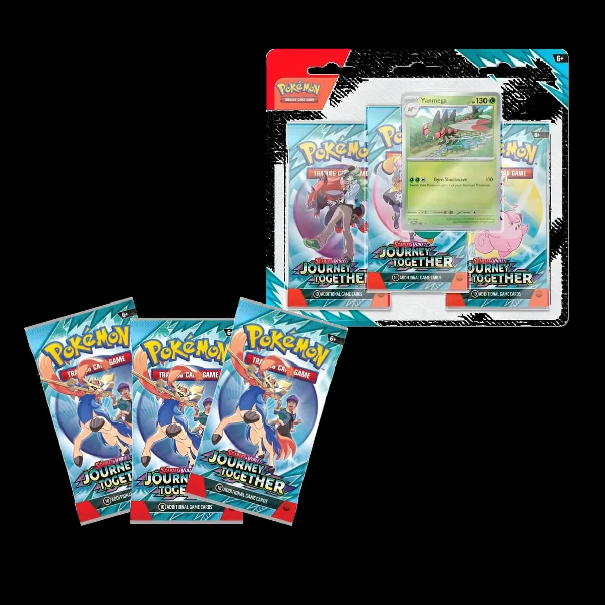 Pokemon TCG Journey Together 3'lü Blister Paket - Yanmega - Resim 2