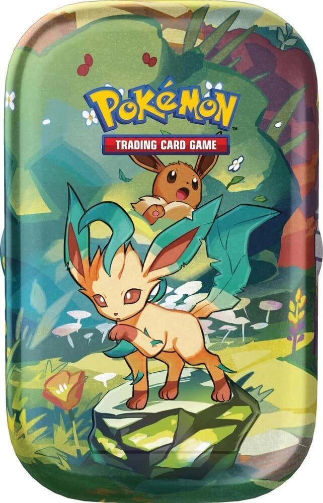 Pokemon TCG Prismatic Evolutions Leafeon Mini Tin - Resim 1