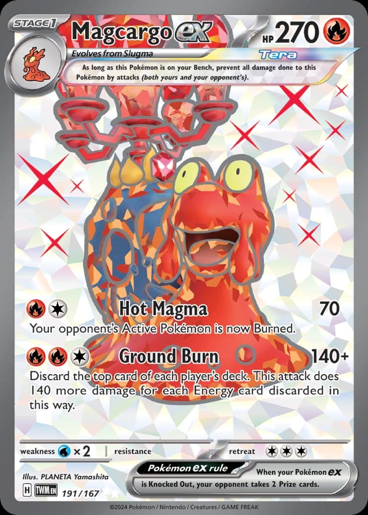 Magcargo ex - Twilight Masquerade 191/167 - Resim 1