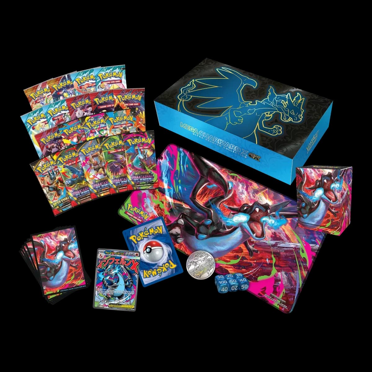 Pokemon TCG Mega Charizard X ex Ultra-Premium Collection - Resim 2