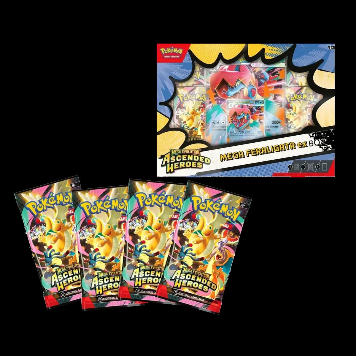 Mega Evolution Ascended Heroes Mega Feraligatr ex Box - Resim 2