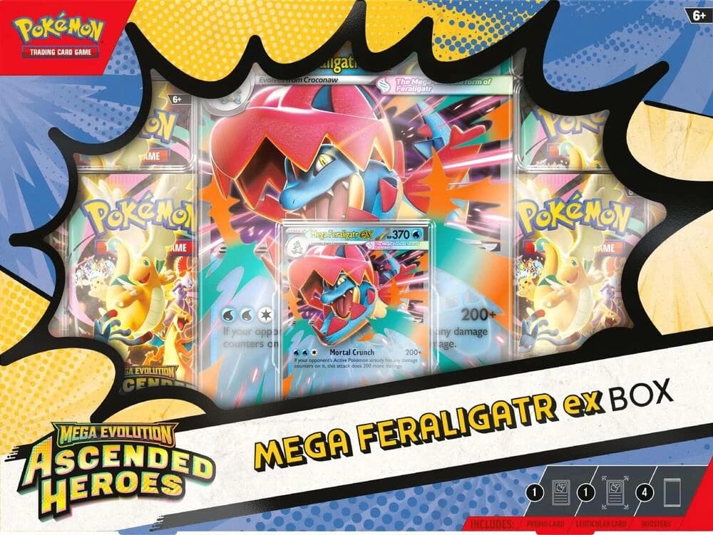 Mega Evolution Ascended Heroes Mega Feraligatr ex Box - Resim 1