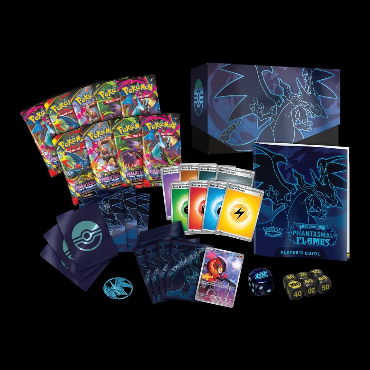 Pokemon TCG Mega Evolution Phantasmal Flames Elite Trainer Box (ETB) - Resim 2