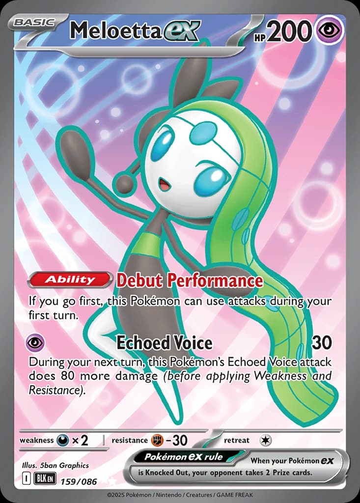 Meloetta ex - Black Bolt 159/086 - Resim 1
