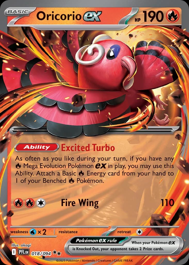 Oricorio ex - Phantasmal Flames 018/094 - Resim 1