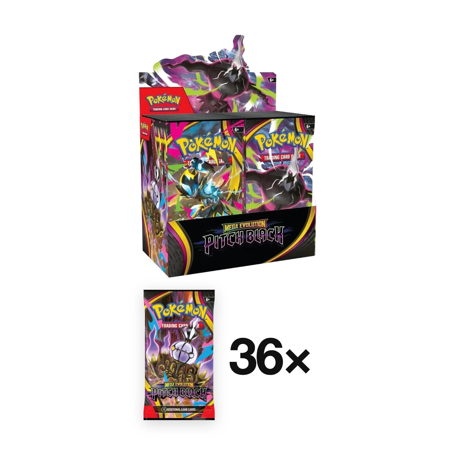 Pokemon TCG Mega Evolution Pitch Black Booster Box (36 Paket) - Resim 2