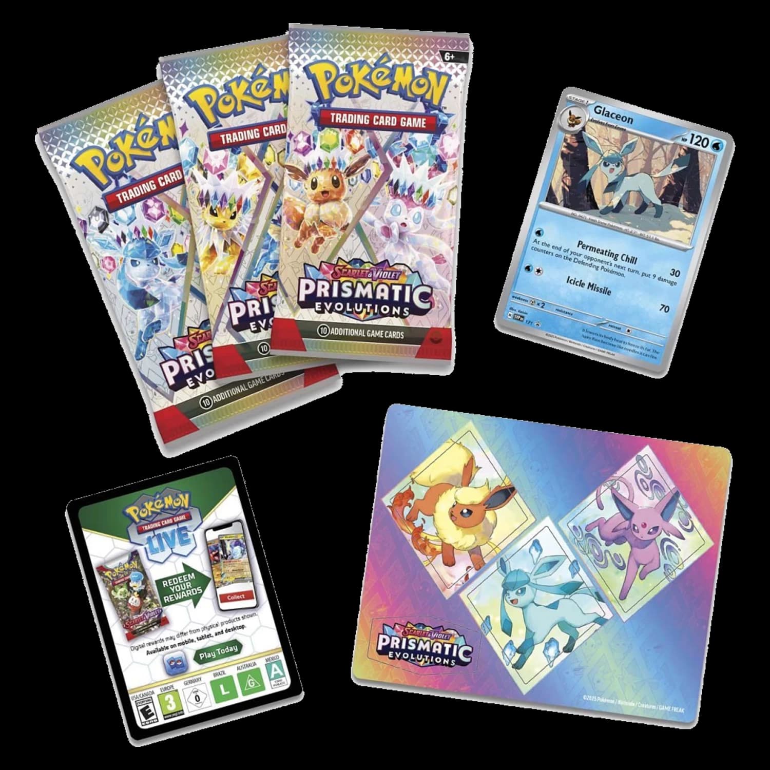 Prismatic Evolutions Tech Sticker Collection - Glaceon - Resim 2