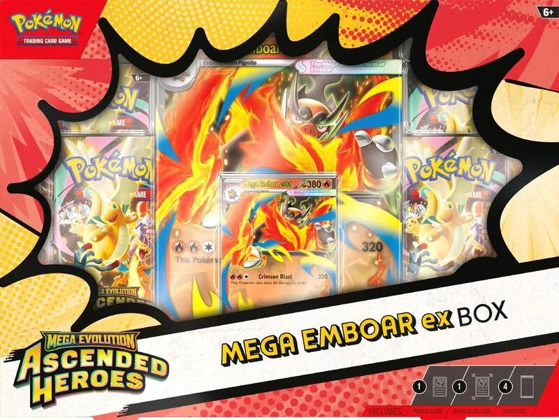 Mega Evolution Ascended Heroes Mega Emboar ex Box Satın Al